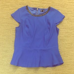 Royal Blue tapered dress shirt